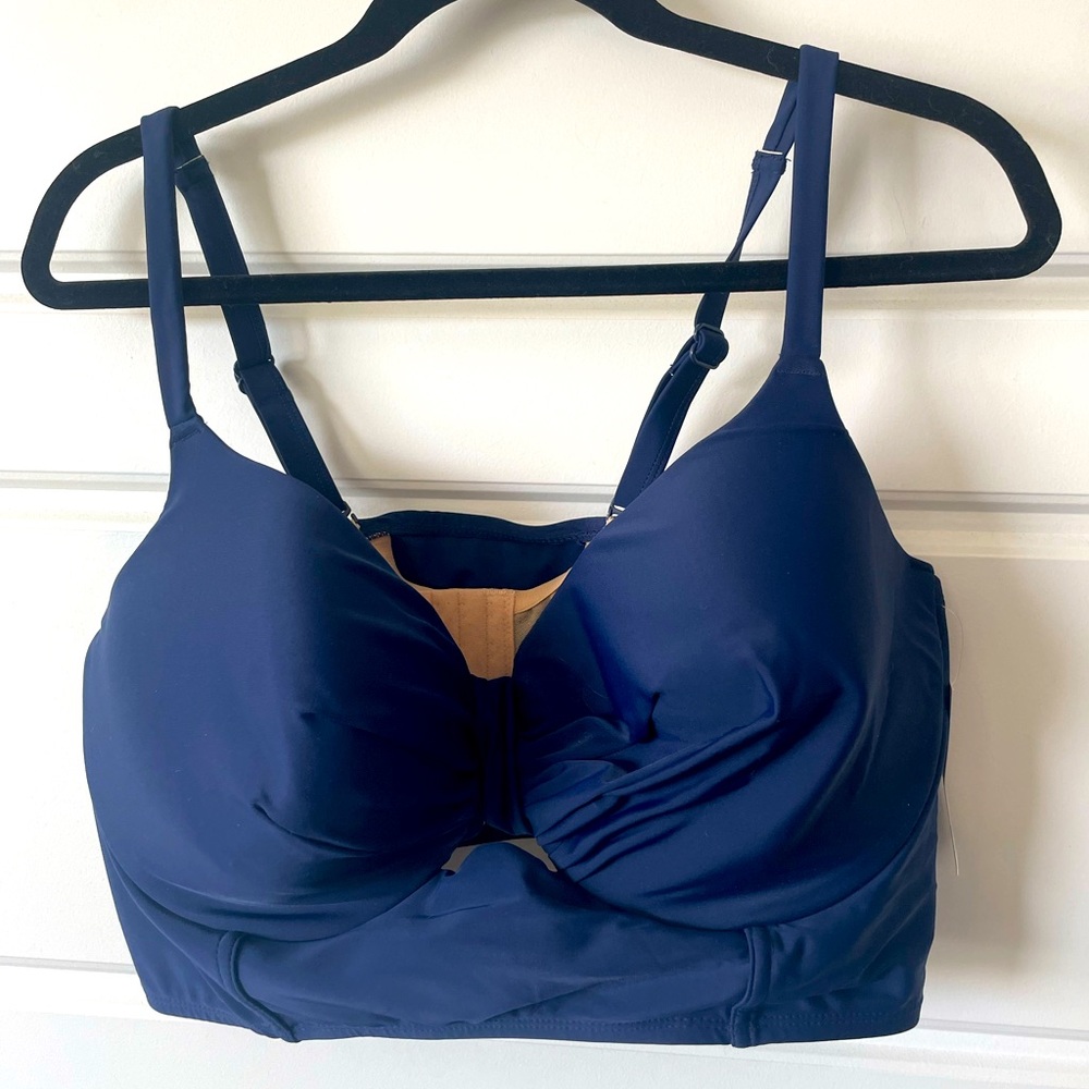 Women's Navy Swim Top